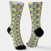 Howdy Y'all Colorful Texas Socks Sokken (Gebogen)