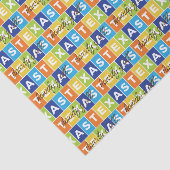 Howdy Y'all Colorful Texas Tissuepapier (Detail)