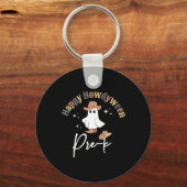 Howdyween Pre-k Ghost Western Teacher Preschool Te Sleutelhanger (Voorkant)