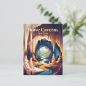 Howe Caverns New York Briefkaart (Staand voorkant)