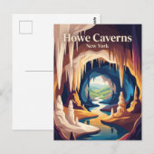 Howe Caverns New York Briefkaart (Voorkant / Achterkant)