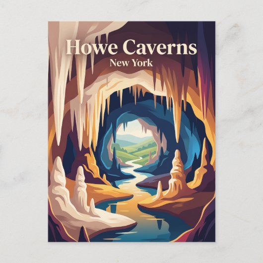 Howe Caverns New York Briefkaart (Voorkant)