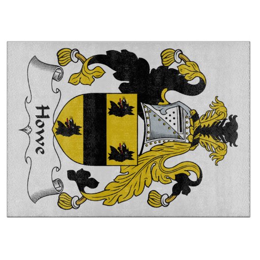 Howe Family Crest Snijplank (Voorkant)