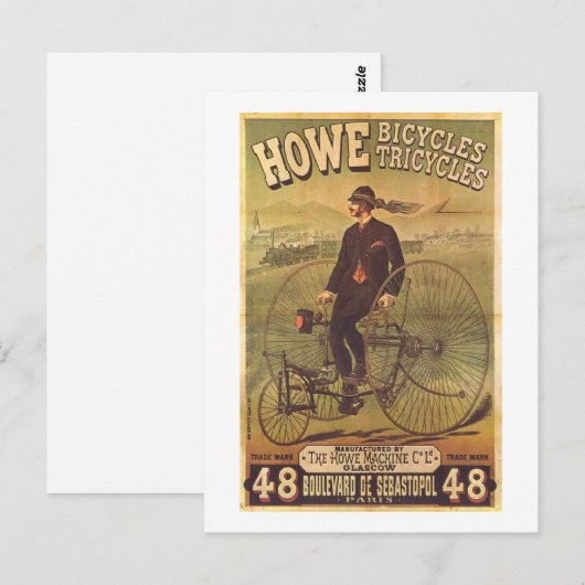  Howe fietsen en driewielers Briefkaart (Voorkant / Achterkant)