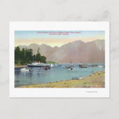 Howe Sound Uitzicht of Union Steamer op Bowen Isla Briefkaart (Voorkant)