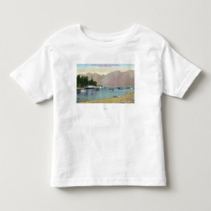 Howe Sound Uitzicht of Union Steamer op Bowen Isla Kinder Shirts