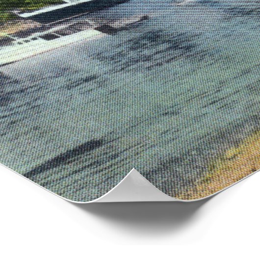 Howe Sound Uitzicht of Union Steamer op Bowen Isla Poster (Hoek)