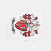 Howell Family Crest Coat of Arms Fleece Deken (Voorkant (Horizontaal))