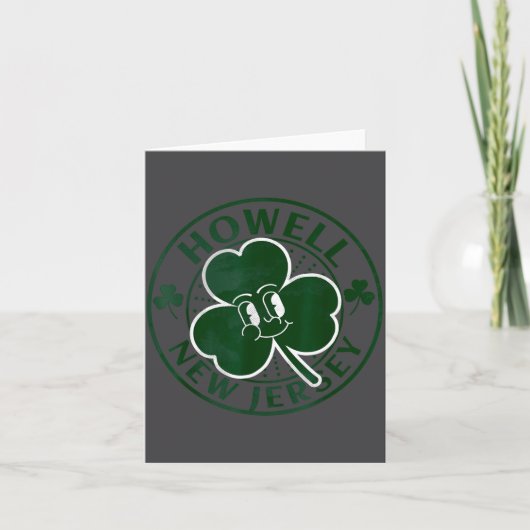 Howell New Jersey Irish Shamrock Nj Retro Souvenir Kaart (Voorkant)