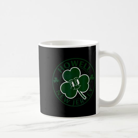 Howell New Jersey Irish Shamrock Nj Retro Souvenir Koffiemok (Rechts)