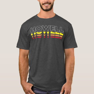 Howell voornaam grappige vintage zonsondergang How T-shirt