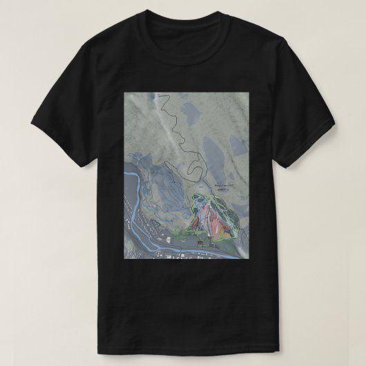 Howelsen Hill Resort Trail Map T-shirt (Design voorkant)