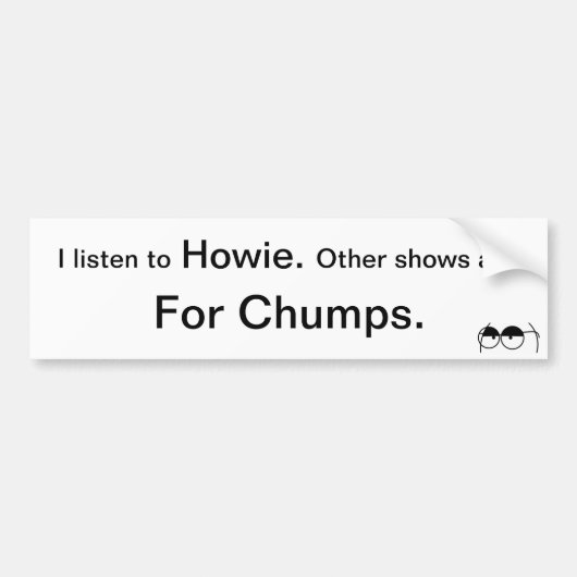Howie Carr Bumpersticker (Voorkant)