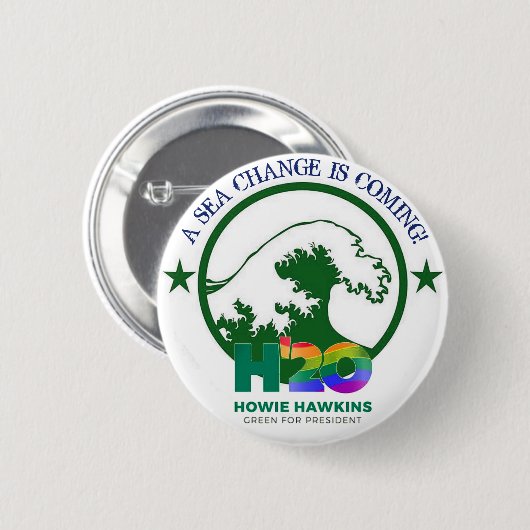 HOWIE HAWKINS 2020 RONDE BUTTON 5,7 CM (Voorkant /achterkant)