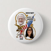 Howie Hawkins/Jia Lee 2020 Ronde Button 5,7 Cm (Voorkant)
