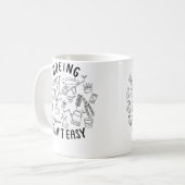 Howing Ain'T Easy Funny Gardening Shirts For Women Koffiemok (Voorkant links)