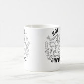 Howing Ain'T Easy Funny Gardening Shirts For Women Koffiemok (Center)