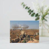 Howitzer Pistool Crew United States Marine Corps Briefkaart (Staand voorkant)