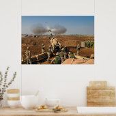 Howitzer Pistool Crew United States Marine Corps Poster (Keuken)