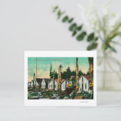 Howkan, Alaska Indian Village en Totems Briefkaart (Staand voorkant)