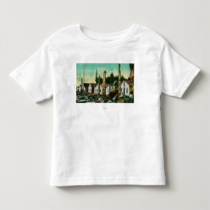 Howkan, Alaska Indian Village en Totems Kinder Shirts