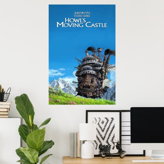 Howl39;s Moving Castle Poster (Thuiskantoor)
