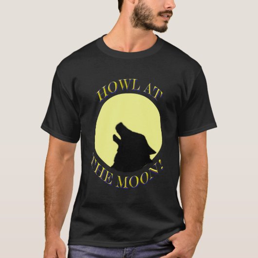 Howl bij de maan! t-shirt (Voorkant)