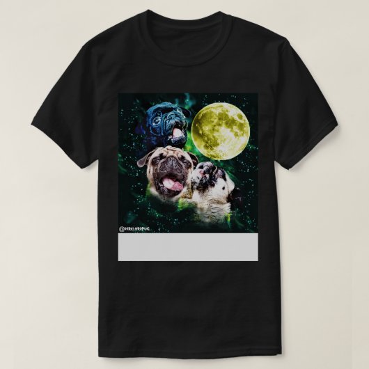 Howl bij het Moon Pug Truck Stop T-shirt (Design voorkant)