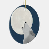 Howl bij het Moon Wolf Ornament (Rechts)