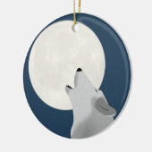 Howl bij het Moon Wolf Ornament (Links)