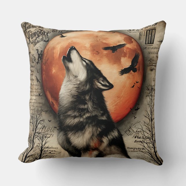 Howl & Halloween - Onder de brandende maan Kussen (Voorkant)