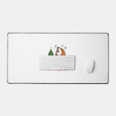 Howl-iday Cheer Beagle met een kerstboom ontwerp Bureaumat (Keyboard & Muis)