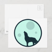 Howl naar de maan briefkaart (Voorkant / Achterkant)