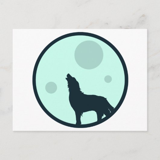 Howl naar de maan briefkaart (Voorkant)