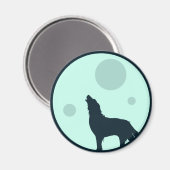 Howl naar de maan magneet (Voorkant / Achterkant)
