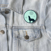 Howl naar de maan ronde button 5,7 cm (In situ)