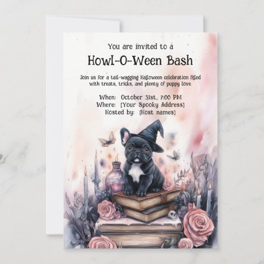 👻🐶Howl-O-Ween Bash Kaart (Voorkant)