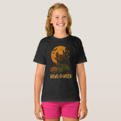 Howl-O-Ween Halloween T-Shirt - Grappige Weerwolf  (Voorkant volledig)
