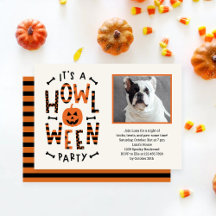 Howl-O-Ween Hond Halloween Feestuitnodiging