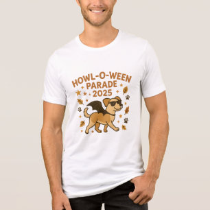 Howl O Ween Parade 2025 Schattige Hond Halloween K Tri-Blend Shirt