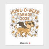 Howl O Ween Parade 2025 Schattigee Halloween kunst Sticker (Vel)