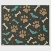 Howl-O-Ween Paws & Bones Collection Cadeaupapier (Vlak)