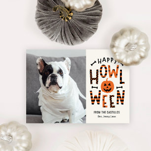 Howl-O-Ween Pet Halloween fotokaart Kaart