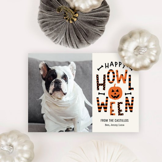 Howl-O-Ween Pet Halloween fotokaart Kaart