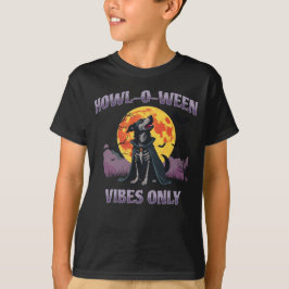 Howl-O-Ween Vibes Only Hond Halloween T-shirt