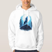 Howl of the Future - Robotic Wolf Hoodie (Voorkant)