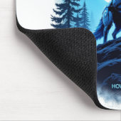 Howl of the Future - Robotic Wolf Mousepad Muismat (Hoek)