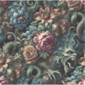 Howl of the Gilded Wild – Gothic Mythical Sticker (Voorkant)