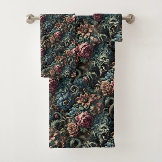 Howl of the Gilded Wild – Gotisch Victoriaans Bad Handdoek (Insitu)
