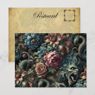 Howl of the Gilded Wild – Gotisch Victoriaans Feestdagenkaart